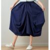 Pantaloni stile harem da donna in blu reale