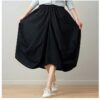 Pantaloni Harem neri corti e larghi da donna